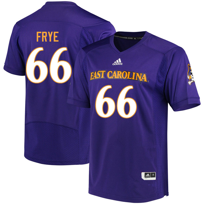 Men #66 Fernando Frye ECU Pirates College Football Jerseys Sale-Purple